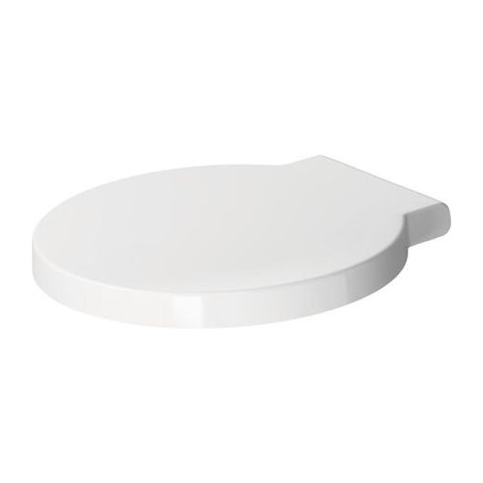 WC-Sitz mit Deckel weiss-alpin Modell "STARCK 1" aus Duroplast mit Absenkautomatik - Starck