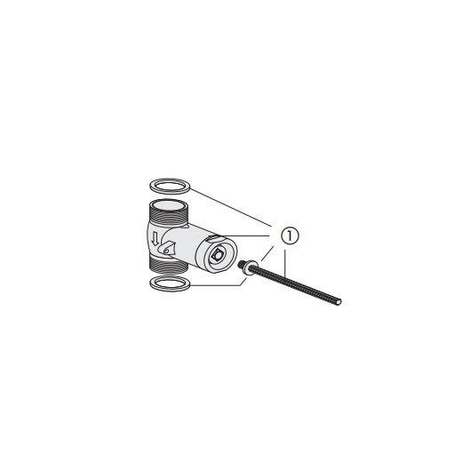 Selbstschlussventil zu Urinal-Abdeckplatte UP-APIS-5-SM - SANIT