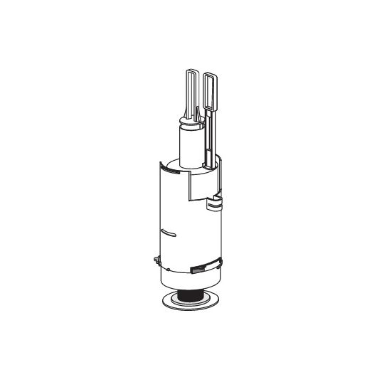 Spülventil exkl. Bassin zu AP928-U-2M SANIT