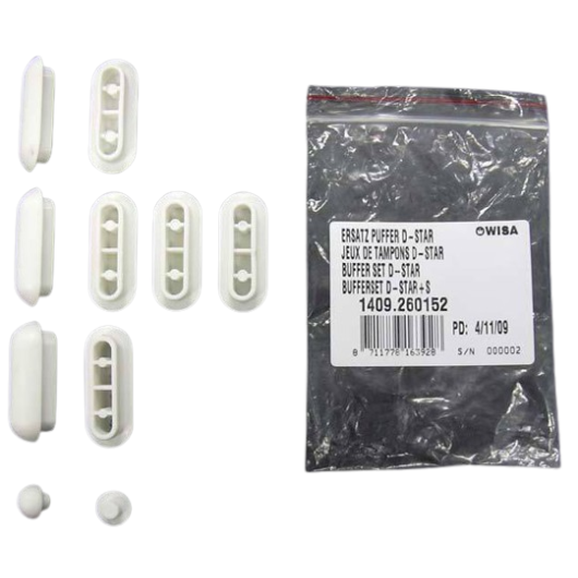 Pufferset weiss zu WC-Sitz D-STAR+S - WISA-SCHWAB