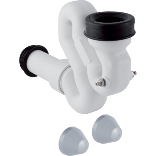 Schneckensiphon "Modell lang m. Sonde" für Urinal mit Abgang horizontal (dim = 40mm) - GEBERIT