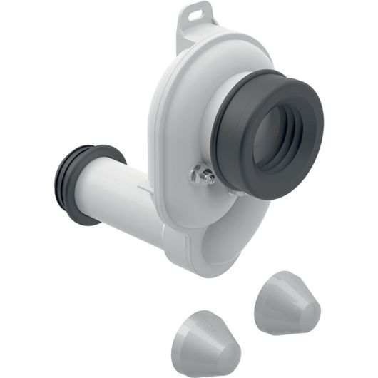 Schneckensiphon "Modell flach m. Sonde" für Urinal mit Abgang horizontal (dim = 40mm) - GEBERIT