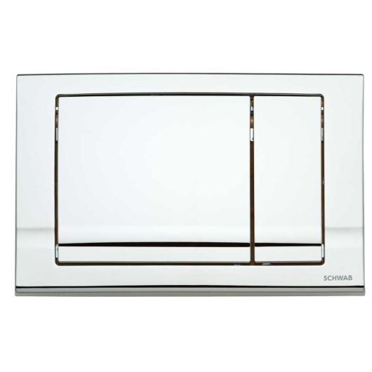 Betätigungsplatte MINI RIVA DUO-2M glanz-chrom SCHWAB