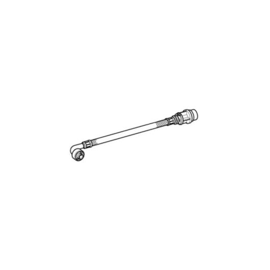 Panzerschlauch abgewinkelt 240mm zu UP Kappa u. Omega - GEBERIT