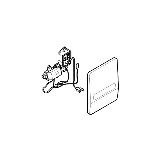Umbauset aus Netzadapter 230V, Sensor-Elektronik IR u. Abdeckplatte zu HyTronic Highline - GEBERIT