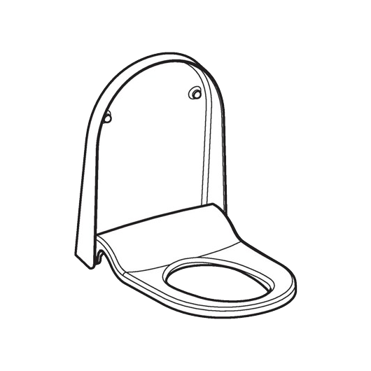 WC-Sitz mit Deckel weiss-alpin mit Absenkautomatik zu Geberit Sela "Modell ab 2013"