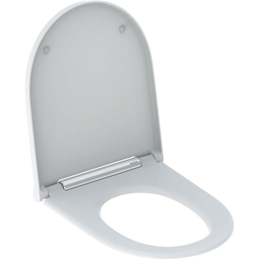 WC-Sitz mit Deckel Modell ONE weiss-alpin mit Absenkautomatik zu Keramag u. Geberit