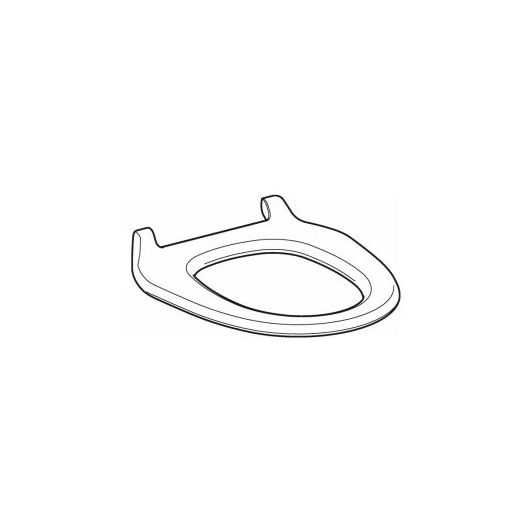 WC-Sitz nur Sitzring (Brille) weiss-alpin mit Absenkautomatik zu Geberit Aquaclean 8000/8000plus