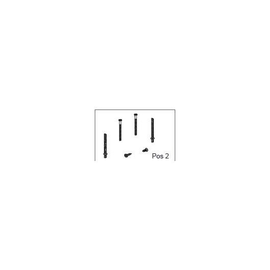 Betätigungs- & Befestigungsbolzen-Set 2x2 Teile plus 2xSenkkopf-Schraube zu UP-BVO-2M FRIATEC