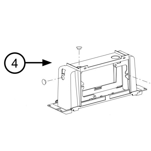 Spülkasten-Oberteil mit integrierten Haltelaschen zu WISA WISA-2100-QUADRO - WISA-FLUIDMASTER