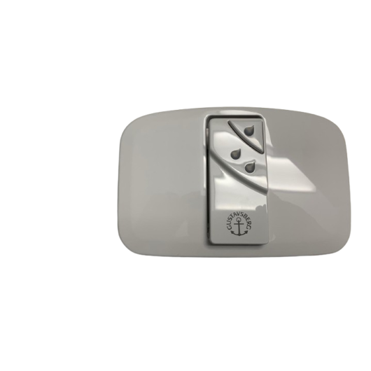 Spülkastendeckel und Taste Nordic-2M weiss aus Kunststoff zu WC t390 Nordic duo GUSTAVSBERG