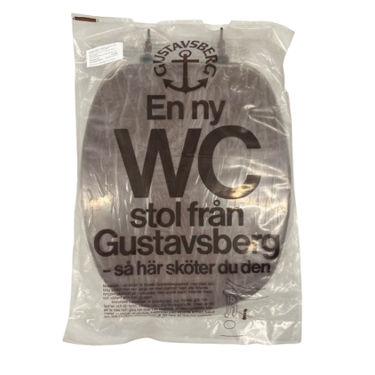 WC-Sitz mit Deckel rund-eckig braun aus Polypropylen passend zu Modell ??? - GUSTAVSBERG