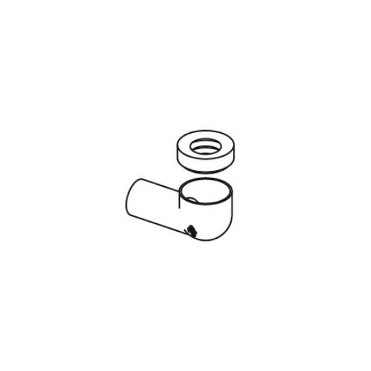 Ablaufbogen zu Siphon für Urinal "Tamaro New" mit Abgang horizontal (dim = 40mm) - LAUFEN